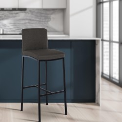 Taburete de bar Freeport, tapizado en tela B