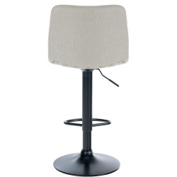 Juego de 2 taburetes de bar tapizados en tela Lex B