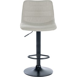 Juego de 2 taburetes de bar tapizados en tela Lex B