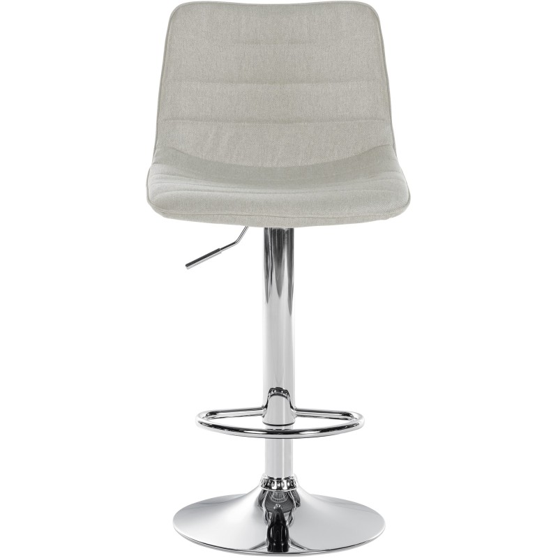 Juego de 2 taburetes de bar tapizados en tela Lex C