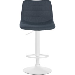 Juego de 2 taburetes de bar tapizados en tela Lex