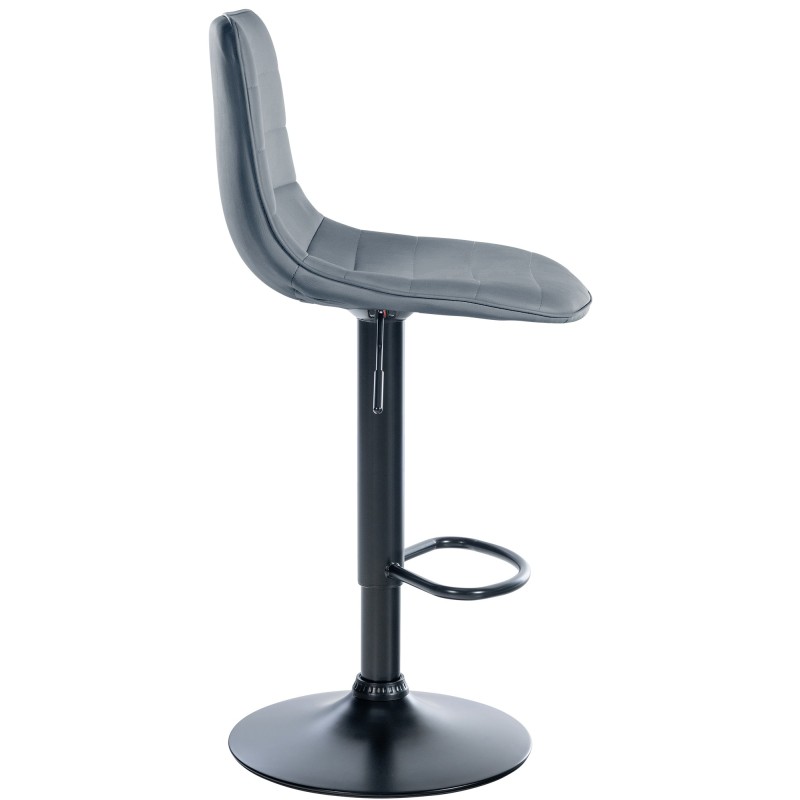 Juego de 2 taburetes de bar Lex, piel sintética, B