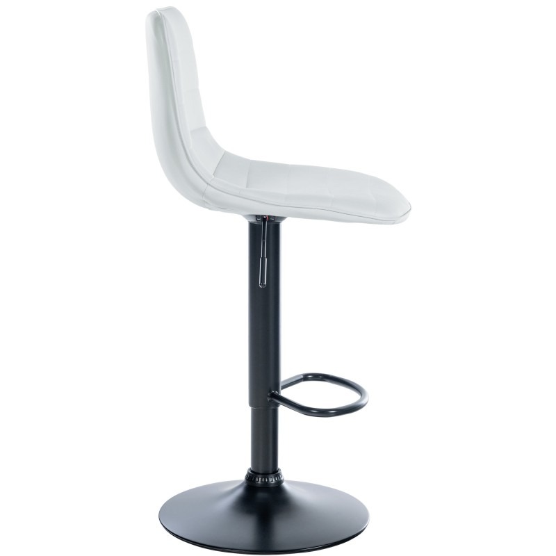 Juego de 2 taburetes de bar Lex, piel sintética, B