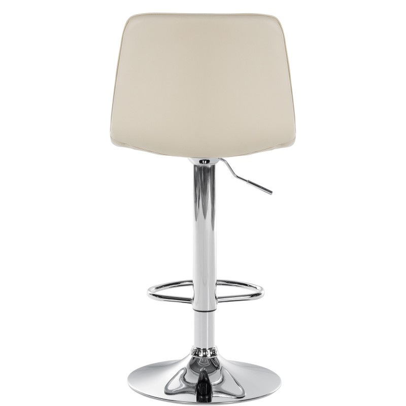 Juego de 2 taburetes de bar Lex en piel sintética C