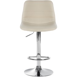 Juego de 2 taburetes de bar Lex en piel sintética C