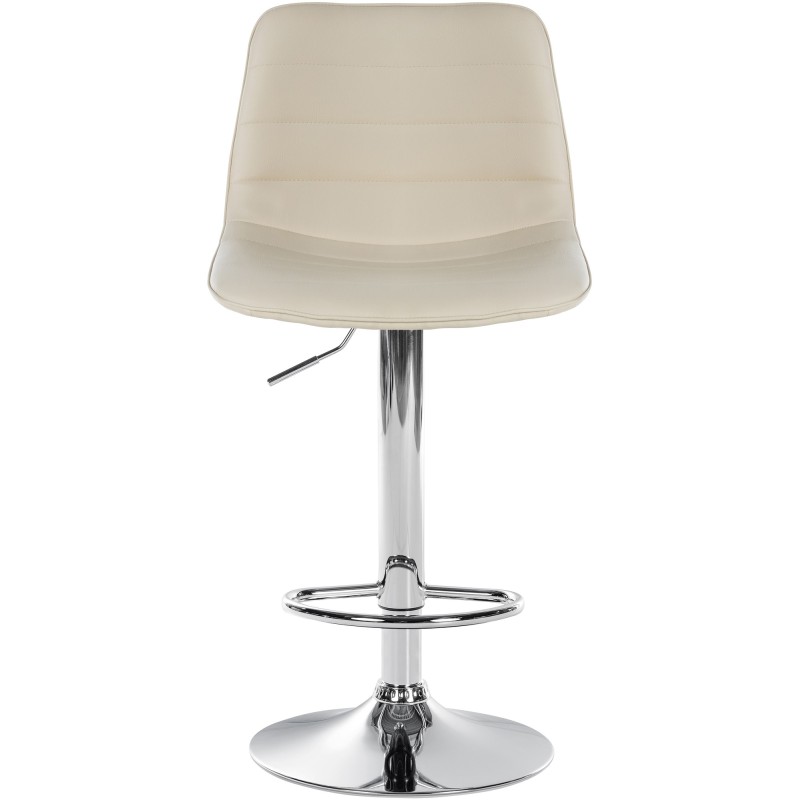 Juego de 2 taburetes de bar Lex en piel sintética C