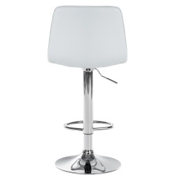 Juego de 2 taburetes de bar Lex en piel sintética C