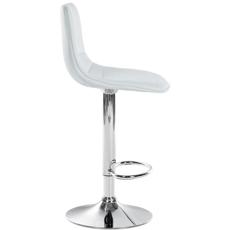 Juego de 2 taburetes de bar Lex en piel sintética C