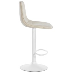 Juego de 2 taburetes de bar Lex en piel sintética W