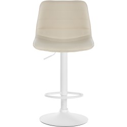 Juego de 2 taburetes de bar Lex en piel sintética W