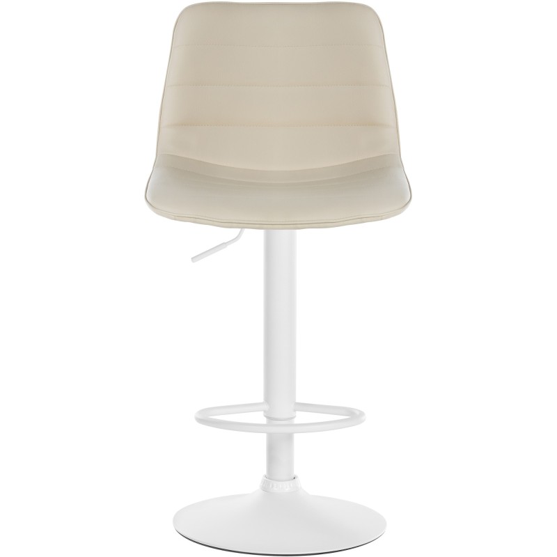 Juego de 2 taburetes de bar Lex en piel sintética W