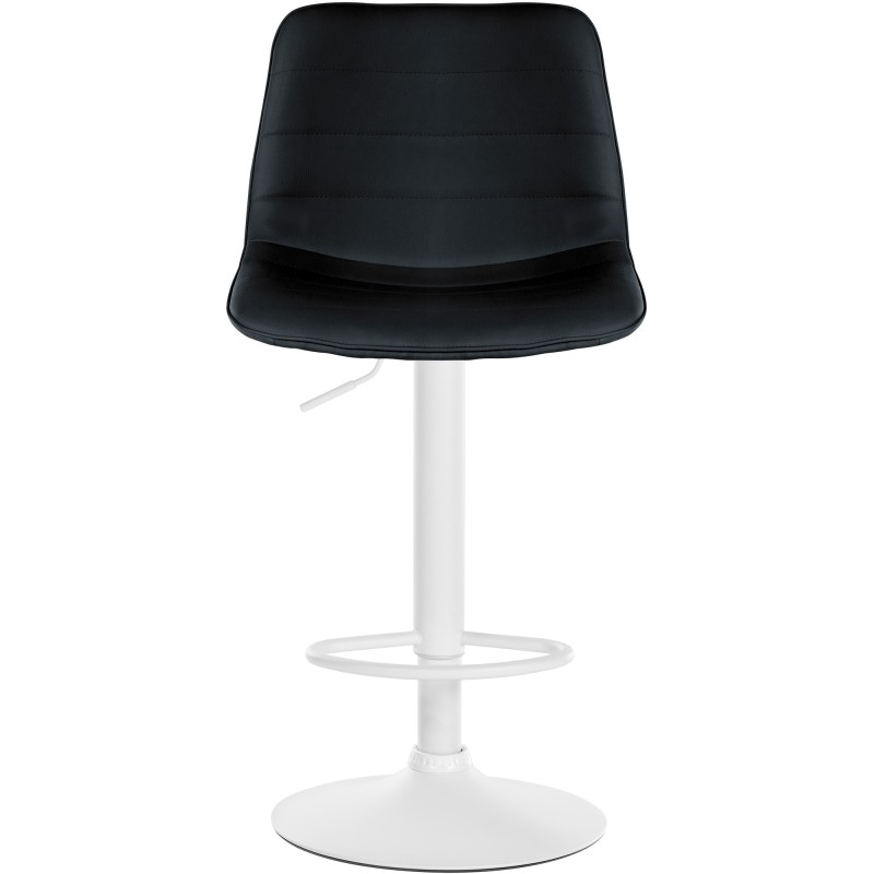 Juego de 2 taburetes de bar Lex en piel sintética W