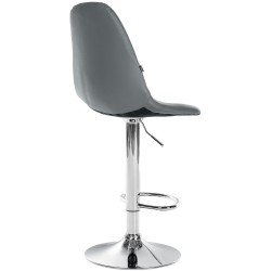 Taburete de bar Elmore, imitación piel, C