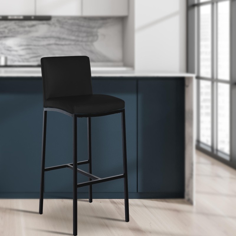 Taburete de bar Freeport, imitación piel, B