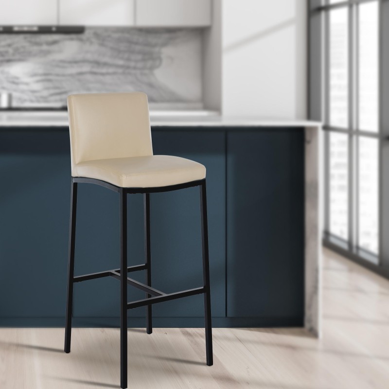 Taburete de bar Freeport, imitación piel, B