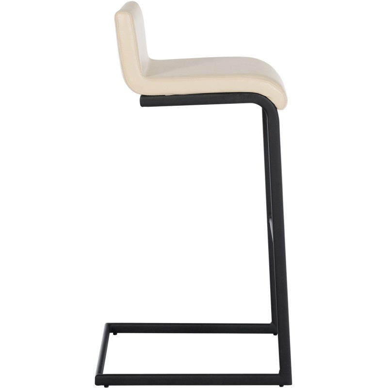 Juego de 2 taburetes de bar Newport B en piel sintética