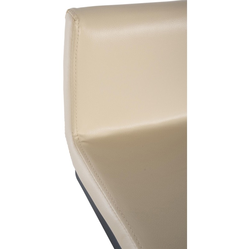 Juego de 2 taburetes de bar Newport B en piel sintética