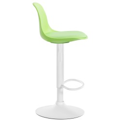 Taburete de bar Kiel, imitación de cuero, blanco