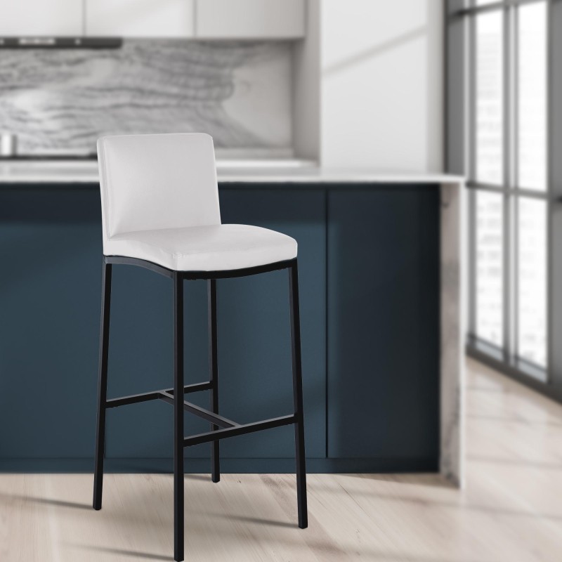 Taburete de bar Freeport, imitación piel, B