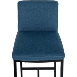 Taburete de bar Freeport, tapizado en tela B