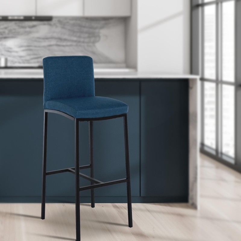 Taburete de bar Freeport, tapizado en tela B