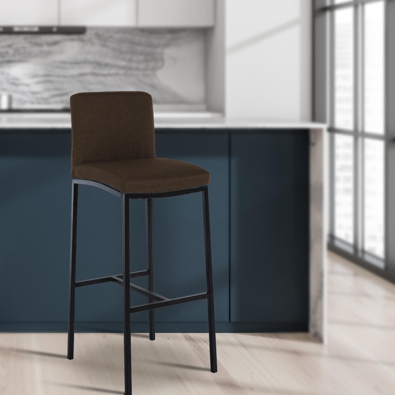 Taburete de bar Freeport, tapizado en tela B