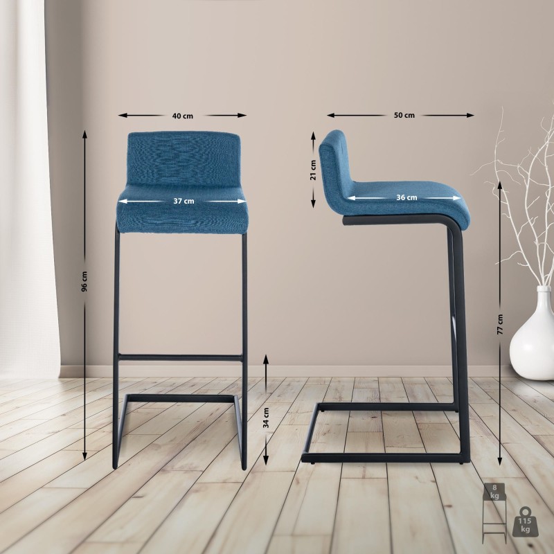 Taburete de bar Newport, tela B