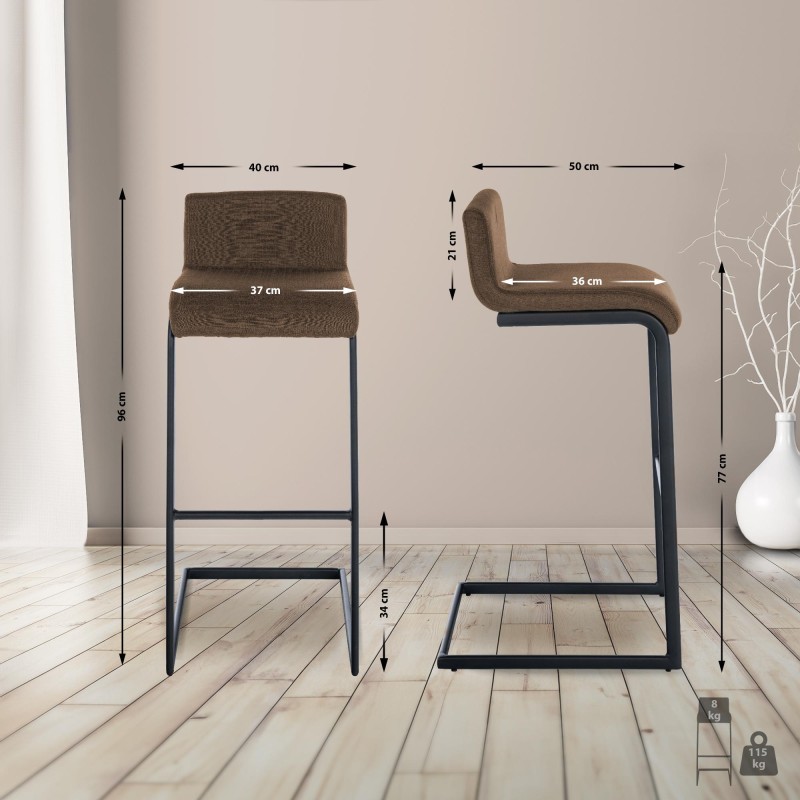 Taburete de bar Newport, tela B