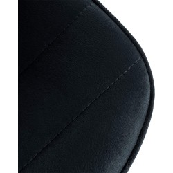 Juego de 2 taburetes de bar Lex en terciopelo negro