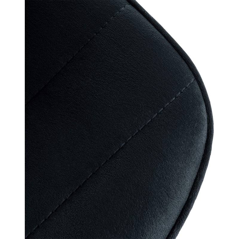 Juego de 2 taburetes de bar Lex en terciopelo cromado