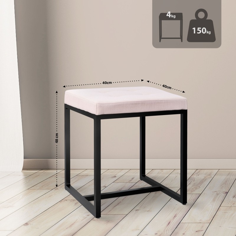 Taburete de tela Barci B