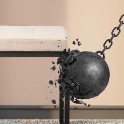 Taburete de tela Barci B