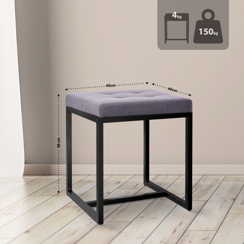 Taburete de tela Barci B