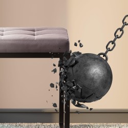 Taburete Barci B en piel sintética