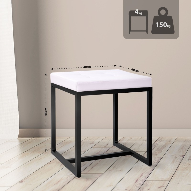 Taburete Barci B en piel sintética