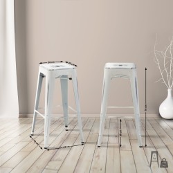 Juego de taburetes de bar Joshua de 4 piezas