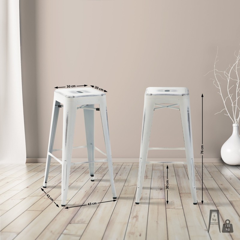 Juego de taburetes de bar Joshua de 4 piezas