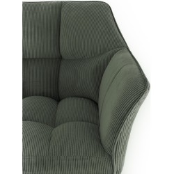 Taburete de bar Damaso W Cord con base de 4 patas