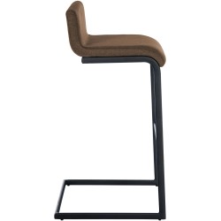 Juego de 2 taburetes de bar Newport B tapizados en tela