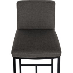 Juego de 2 taburetes de bar Freeport tapizados en tela B