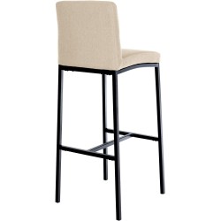 Juego de 2 taburetes de bar Freeport tapizados en tela B