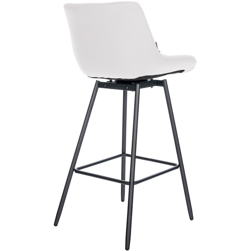 Juego de 4 taburetes giratorios Weston de piel sintética