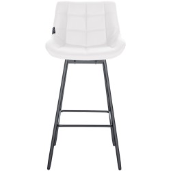 Juego de 4 taburetes giratorios Weston de piel sintética