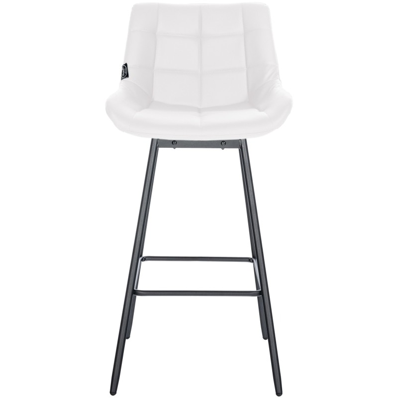 Juego de 4 taburetes giratorios Weston de piel sintética