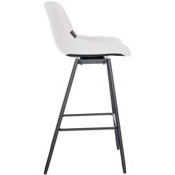 Juego de 4 taburetes giratorios Weston de piel sintética