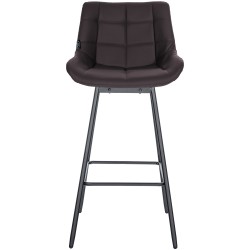 Juego de 4 taburetes giratorios Weston de piel sintética