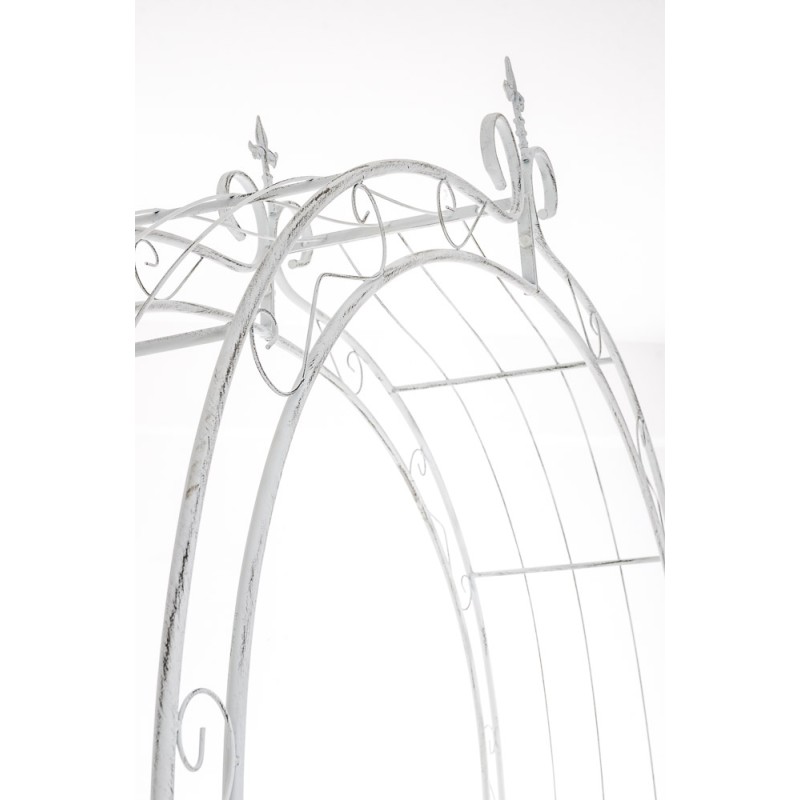 Arco de rosas sol blanco antiguo