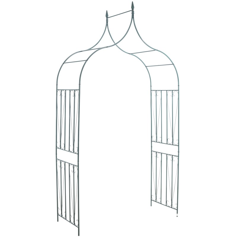 Arco verde en forma de rosa de la década de 1960