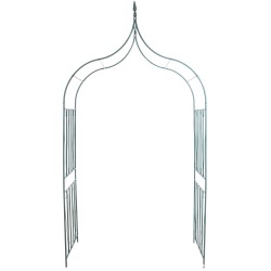 Arco verde en forma de rosa de la década de 1960