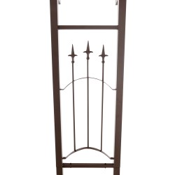 Arco rosa de Luxor con puerta marrón